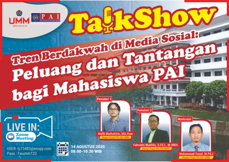 Thalk show tren berdakwah di media sosial